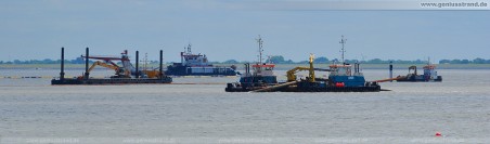 Sandabbaufeld Süd (MC 49, Pirat X, Costal Warrior, Coastal Hunter & Laura M)
