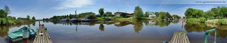 Panorama vom Rüstersieler Hafen (Maade)