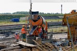 Zeitgleich wird auch die Verrohrung gezogen