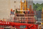 Arbeiten an der Betonverschalung