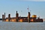 Die noch leere Mibau-Barge