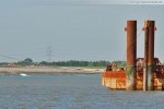 Blick auf den Norddamm in Höhe der Mibau-Barge