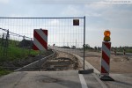 JadeWeserPort: Vor der Eisenbahnbrücke (Blick in Richtung Leuchtturm)