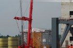 Mobilkran Liebherr LTM 1400-7.1 auf der Kraftwerksbaustelle in Wilhelmshaven