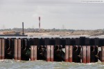 Die Hafenbaustelle JadeWeserPort in Wilhelmshaven