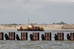 Die Hafenbaustelle JadeWeserPort in Wilhelmshaven