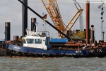 Die Hafenbaustelle JadeWeserPort in Wilhelmshaven