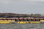 Die Hafenbaustelle JadeWeserPort in Wilhelmshaven
