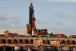 Die Hafenbaustelle JadeWeserPort in Wilhelmshaven