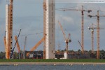 Die GDF Suez Baustelle von Seeseite aus gesehen
