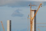 Die GDF Suez Baustelle von Seeseite aus gesehen