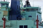 Das Zweiwegeschiff Mastera ist Tanker und Eisbrecher