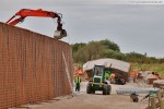 Gleisanbindung JadeWeserPort: Arbeiten an der Lärmschutzwand