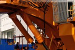 JadeWeserPort: Eindrücke vom Pontonbagger Liebherr P 995 Litronic