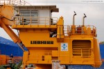 JadeWeserPort: Eindrücke vom Pontonbagger Liebherr P 995 Litronic