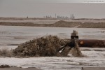 Hafenbaustelle Jade-Weser-Port: Spülarbeiten in Deichnähe