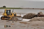 Hafenbaustelle Jade-Weser-Port: Spülarbeiten in Deichnähe