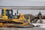 Hafenbaustelle Jade-Weser-Port: Spülarbeiten in Deichnähe