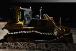JadeWeserPort Spülfeld: Auch in der Nacht wird Sand aufgespült