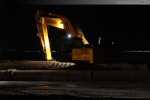 JadeWeserPort Spülfeld: Auch in der Nacht wird Sand aufgespült