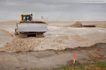 Baustelle Jade-Weser-Port: Eindrücke von den Spülarbeiten in Deichnähe