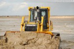 Baustelle Jade-Weser-Port: Eindrücke von den Spülarbeiten in Deichnähe