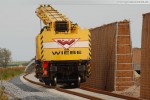 Gleisanbindung JadeWeserPort: Gleisbauarbeiten an der Raffineriestraße