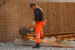 Gleisanbindung JadeWeserPort: Gleisbauarbeiten an der Raffineriestraße