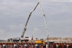 Die Hafenbaustelle JadeWeserPort in Wilhelmshaven