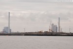 Der nördliche Bereich der Hafenbaustelle JadeWeserPort