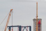 Kraftwerksbaustelle GDF Suez in Wilhelmshaven: Montage Wolff 1250 B