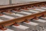 Gleisanbindung JadeWeserPort: Gleisbauarbeiten in Höhe der Eisenbahnbrücke