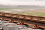 Gleisanbindung JadeWeserPort: Gleisbauarbeiten in Höhe der Eisenbahnbrücke