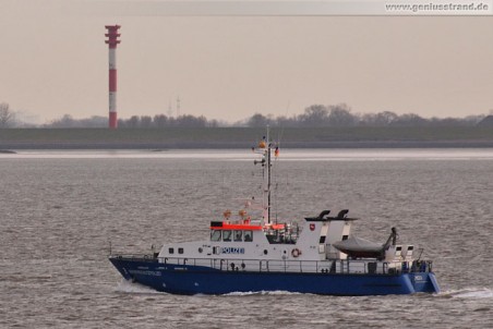 Wasserschutzpolizei (Küstenwache) W 3 auf der Jade