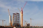 Kraftwerksbaustelle Wilhelmshaven: Wolffkran Big Wolff 1250 B