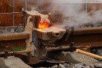 Gleisanbindung JadeWeserPort: Schienenschweißen mit dem Thermitverfahren