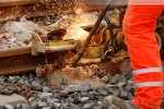 Gleisanbindung JadeWeserPort: Schienenschweißen mit dem Thermitverfahren