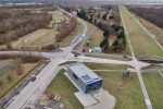 Baustelle JadeWeserPort: Informationszentrum der JadeWeserPort-Baustelle
