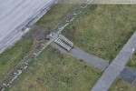 Baustelle JadeWeserPort: Die Deichtreppe die zum ehemaligen Kiosk führte