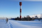 Wilhelmshaven: JadeWeserPort Baustelle im Winter 2009