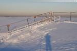 Wilhelmshaven: JadeWeserPort Baustelle im Winter 2009