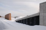 Gleistrasse JadeWeserPort: Blick in Richtung Voslapper Groden-Süd