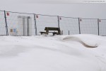JadeWeserPort: Schneeverwehungen am ehemaligen Geniusstrand 2010