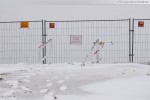 JadeWeserPort: Schneeverwehungen am ehemaligen Geniusstrand 2010