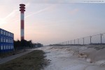 JadeWeserPort: Winterbilder die hinter dem Deich entstanden sind