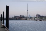 Wilhelmshaven: Alter Vorhafen und Südstrand im Winter 2010