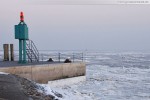 Wilhelmshaven: Alter Vorhafen und Südstrand im Winter 2010