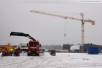 Die GDF Suez Kraftwerksbaustelle im Rüstersieler Groden in Wilhelmshaven