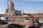 Baustelle der Kraftwerkskühlung am Neuen Rüstersieler Seedeich