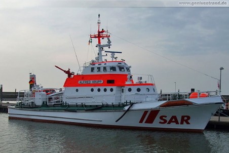 Seenotrettungskreuzer Alfried Krupp der DGzRS im Nassauhafen